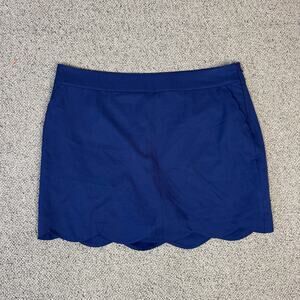 Vineyard Vines Scalloped Mini Navy Pull On Skort US Womens 16 Plus